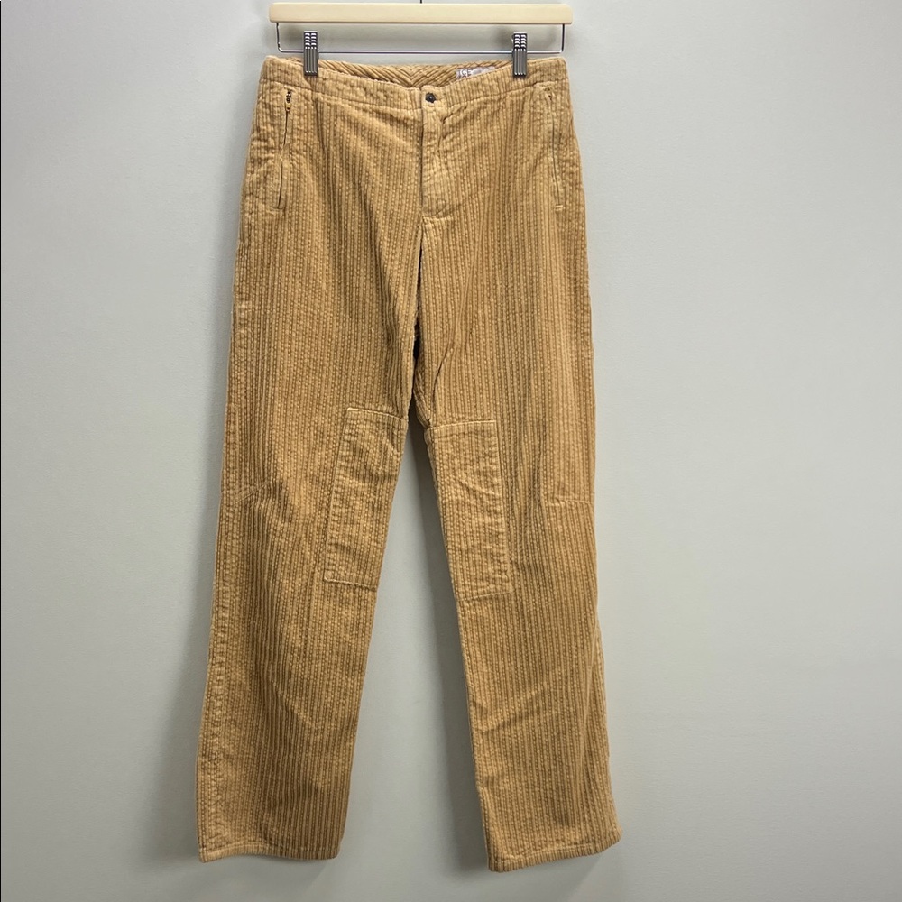 Vintage Corduroy Pants 90s Low Rise Iceberg Tan Italy Straight Leg Womens XS